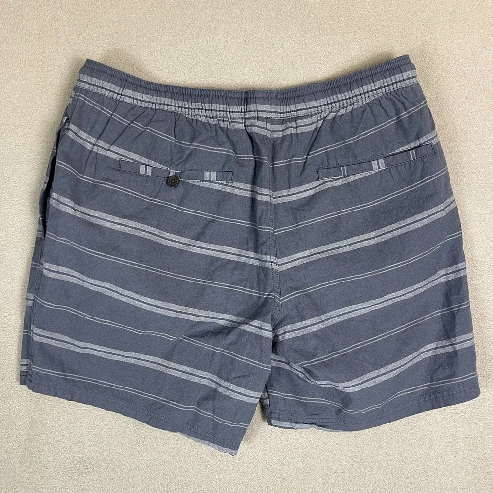 Katin Shorts Mens XL‎ Gray Striped Hybrid Board Shorts Adult